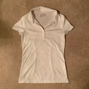Nike Dri Fit Women’s golf polo t shirt white XS